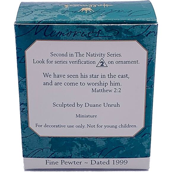 1999 Hallmark Keepsake The Nativity #2 Collector's Series Miniature Ornament - Picture 2 of 5